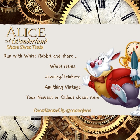 ALICE IN WONDERLAND SHARE SHOW TRAIN 🚂👗🐇🎩☕️🐈♥️ THE QUEEN’S BIRTHDAY TEA PARTY 🎂 - Picture 4 of 9